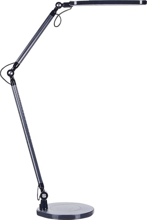 Beliani Schreibtischlampe LED Metall schwarz 80 cm verstellbar GRUS (910 lm)