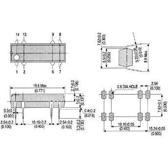 Velleman Reed Relais 24vdc 0.5a 1formc, Relais