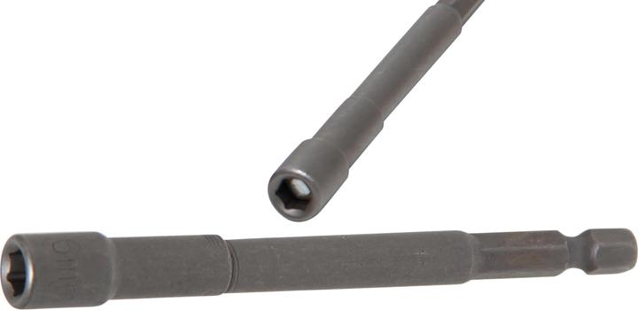 Produktbild BGS Steckschlüssel-Einsatz Sechskant, extra lang für Bohrmaschinen 6,3 mm (1/4") SW 6 mm (6 mm)