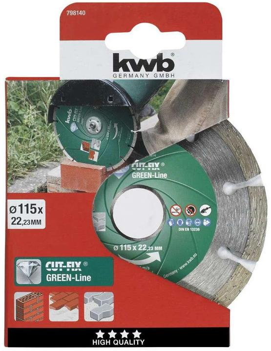 Produktbild kwb Diamant-Trennscheibe Greenline 115