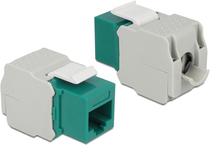 Actual product image Delock Keystone module Cat.6, UTP, green (Keystone module)