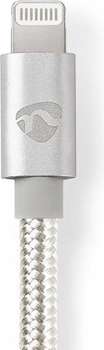 Produktbild Nedis USB cables USB 2.0 | Apple Lightning 8 pin | USB-C tis connector | 480Mbps | Gilded 2.00m | round Pi (2 m, USB 2.0)