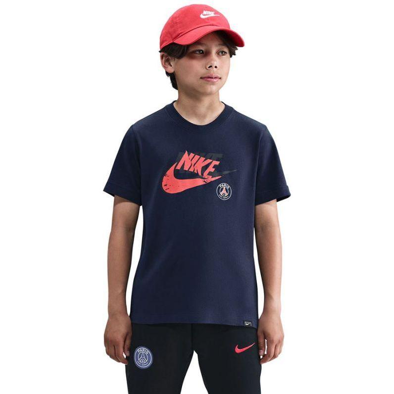 Nike, Bambini, Sneaker, Koszulka PSG Crest Tee Junior HV4987-410, (L)