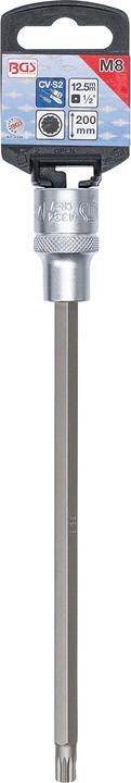 Productafbeelding BGS Bit-inzetstuk | lengte 200 mm | aandrijfvierkant 12,5 mm (1/2") | interne multitand (voor XZN) M8 (12,5 mm)