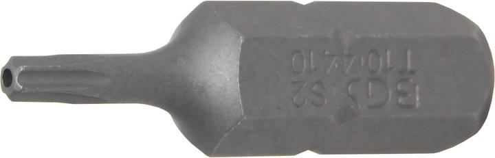 Actual product image BGS Bit length 30 mm 8 mm (5/16") Drive T-Star tamperproof (for Torx) T10 (T-profile (for Torx) with hole: T10 - T15 - T20 - T25 - T30)