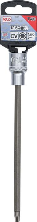 Actual product image BGS Bit Socket length 200 mm 12.5 mm (1/2") Drive T-Star (for Torx) T40 (T40)