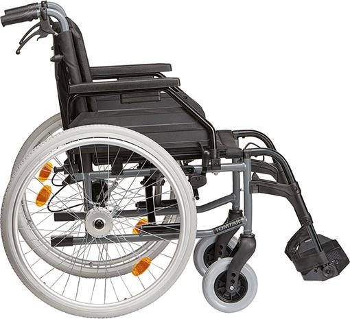 Actual product image Dietz Lightweight folding wheelchair Tomtar MR-LG with attendant brake 48 cm