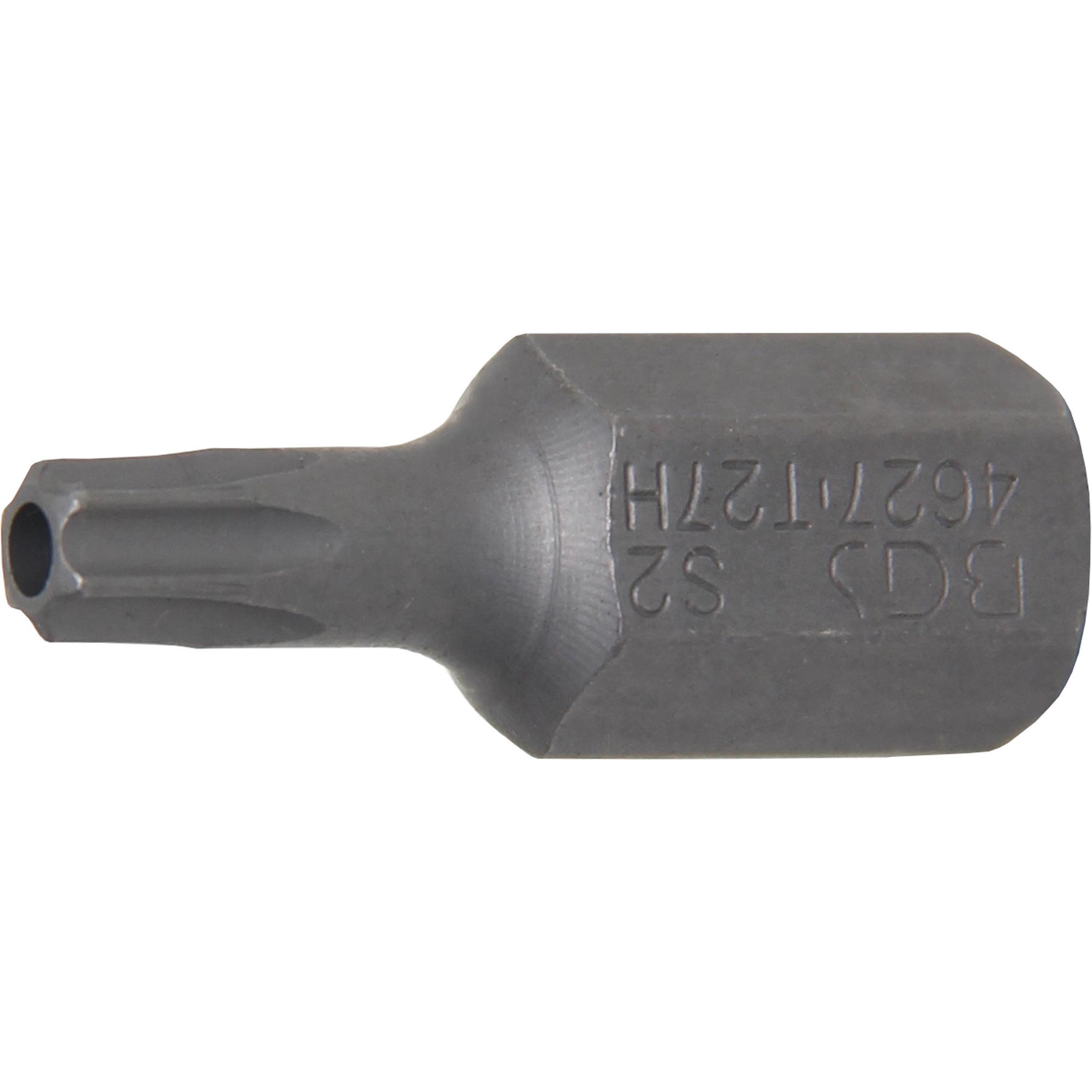 BGS, Bits, Bit Länge 30 mm Antrieb Aussensechskant 10 mm (3/8") T-Profil (für Torx) mit Bohrung T27 (10 mm (3/8"), 12,5 ...
