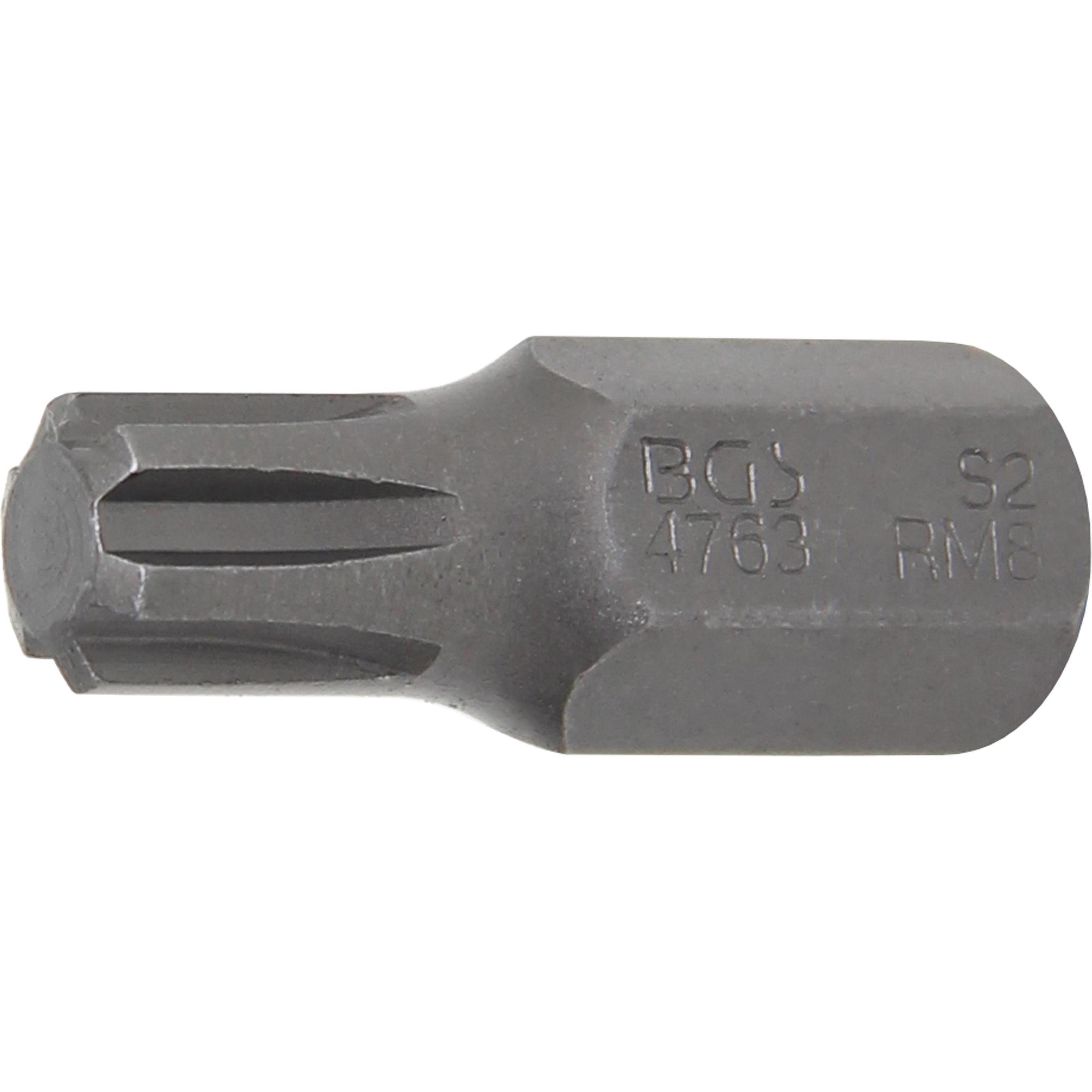 BGS, Bits, Bit Antrieb Aussensechskant 10 mm (3/8") Keil-Profil (für RIBE) M8 (M8)