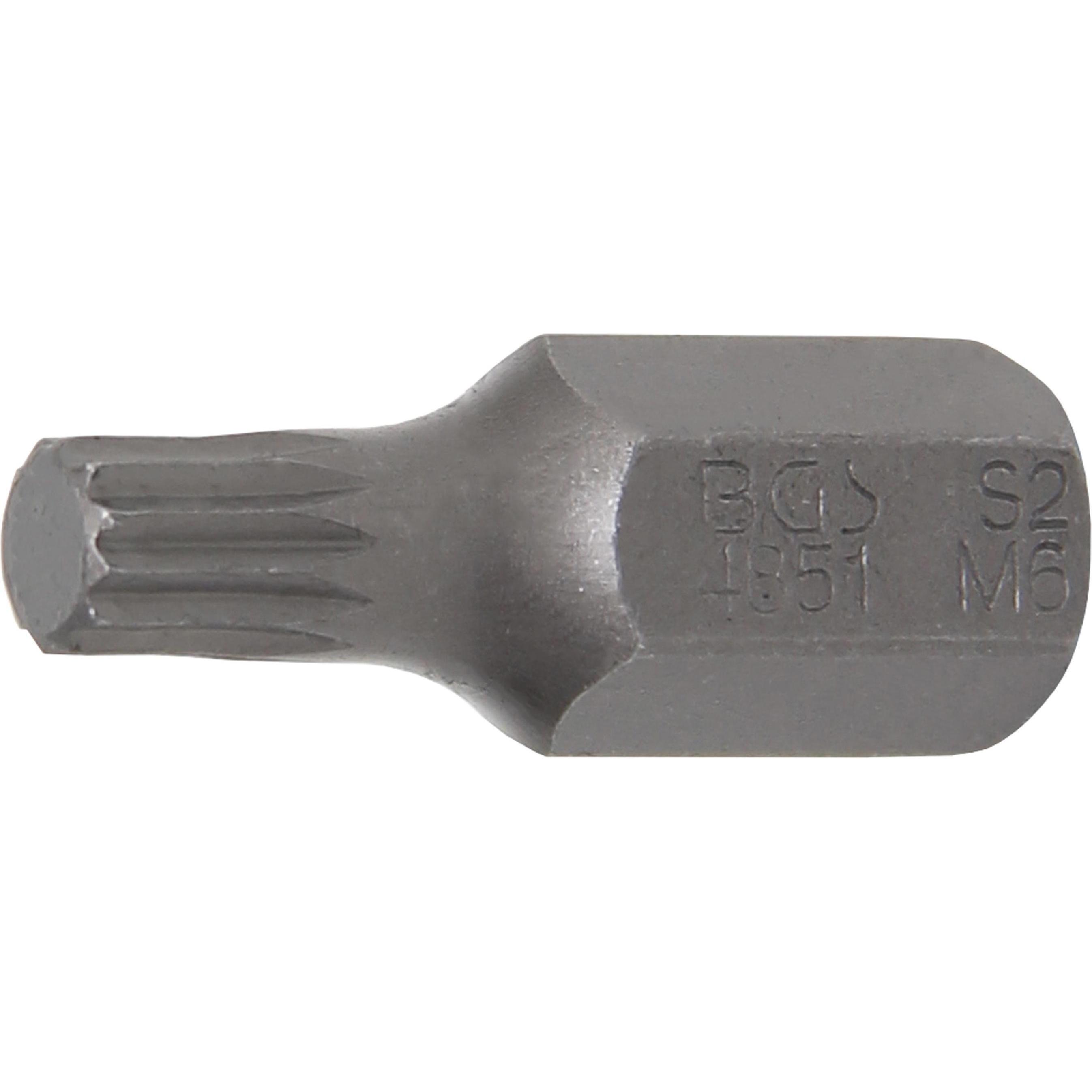 BGS, Bits, Bit Antrieb Aussensechskant 10 mm (3/8") Innenvielzahn (für XZN) M6 (M6)