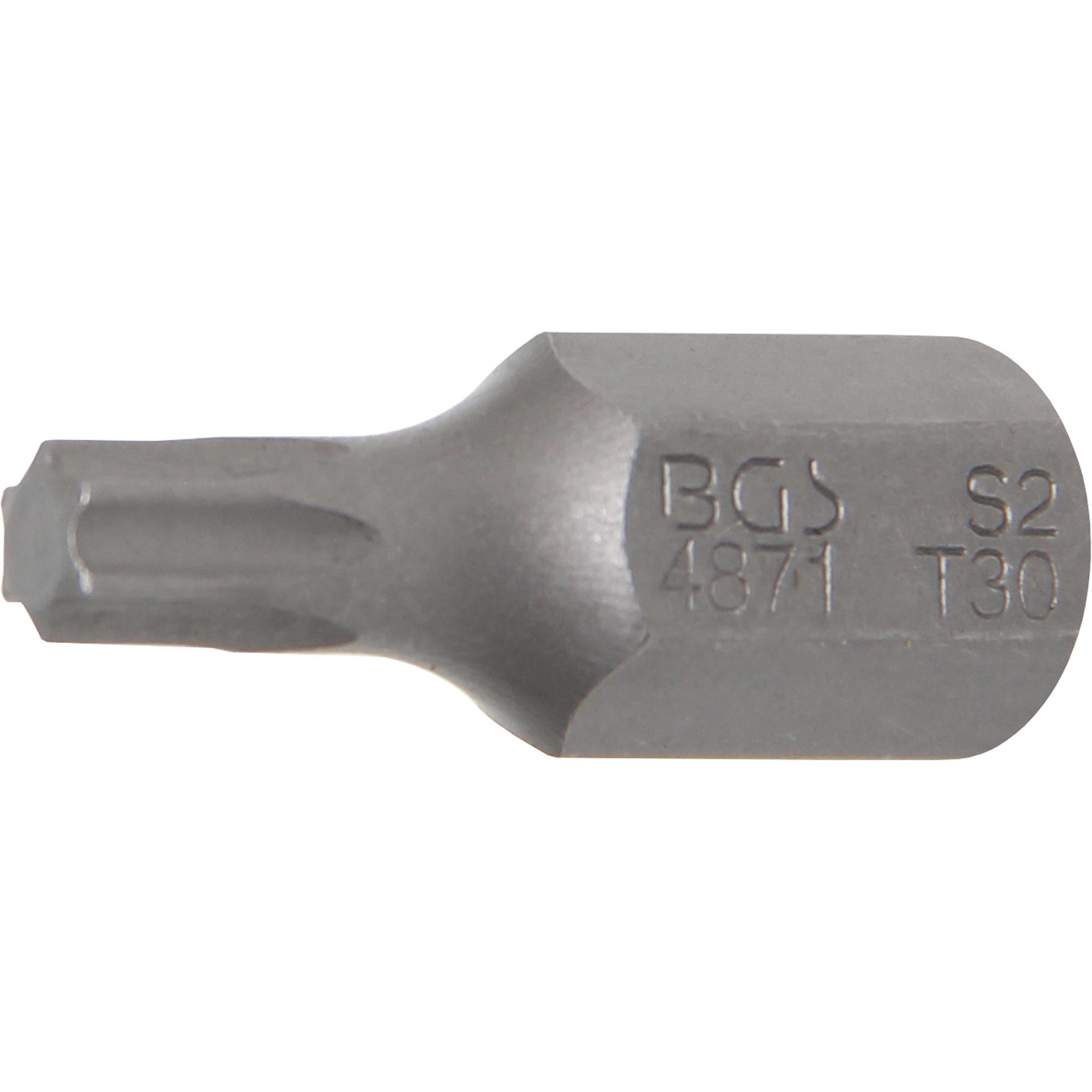 BGS, Bits, Bit Antrieb Aussensechskant 10 mm (3/8") T-Profil (für Torx) T30 (T30)