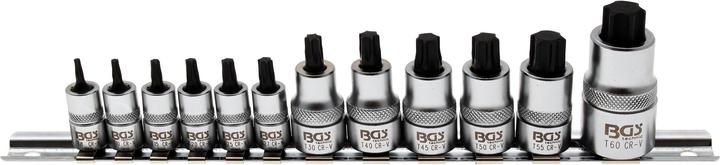 Actual product image BGS Bit Socket Set, extra short T-Star (for Torx) T8 - T60 12 pcs.