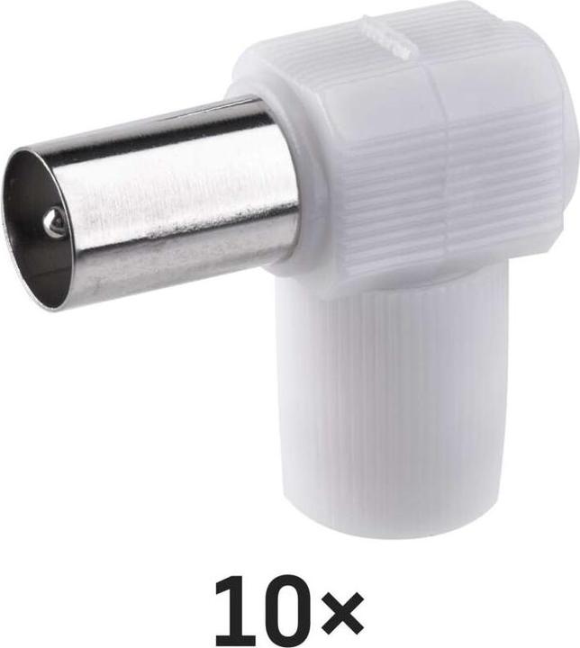 Actual product image Kontakt IEC plug, screw type, angled, 10 pcs.