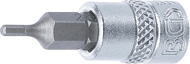 Produktbild BGS Bit-Einsatz Antrieb Innenvierkant 6,3 mm (1/4") Innensechskant 2 mm (6,3 mm)