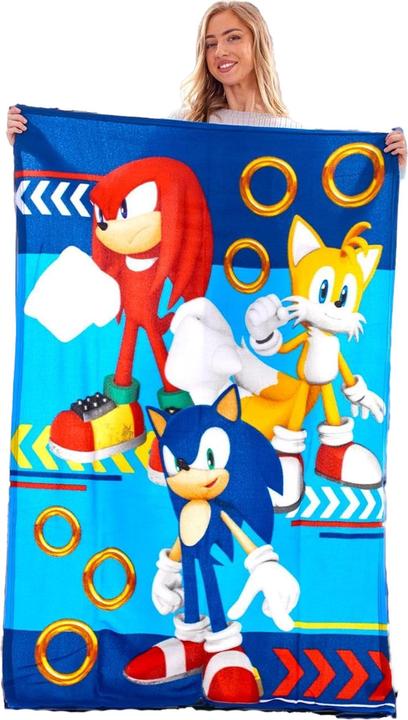 Sonic The Hedgehog Team Decke Fleece (100 x 150 cm)