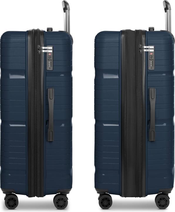 Produktbild D&N Travel Line 4300-Plus 4 Rollen Trolley L 76 cm mit Dehnfalte (96 l)