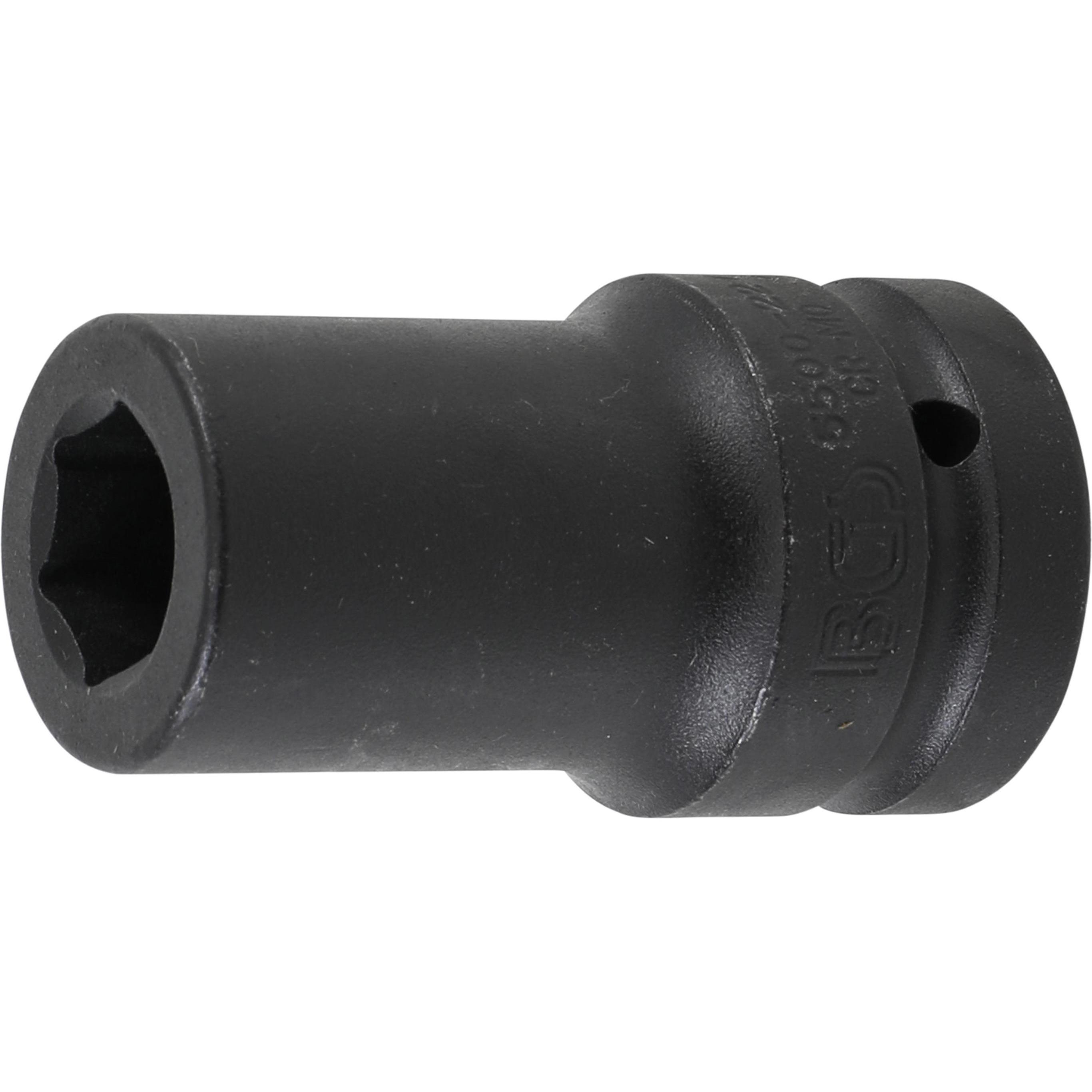 BGS, Steckschlüssel + Stecknuss, Kraft-Steckschlüssel-Einsatz Sechskant, tief Antrieb Innenvierkant 25 mm (1") SW 22 mm ...