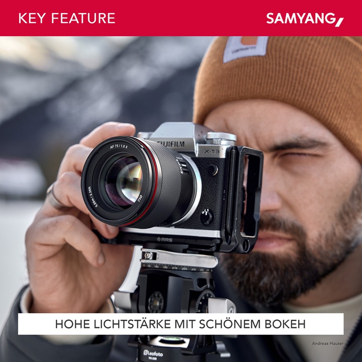 Productafbeelding Samyang AF 75mm F1.8 voor Fuji X (Fujifilm X, APS-C / DX)