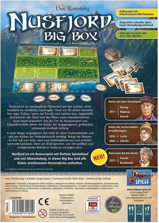 Actual product image Lookout Nusfjord Big Box (German, 1 - 5 Players)