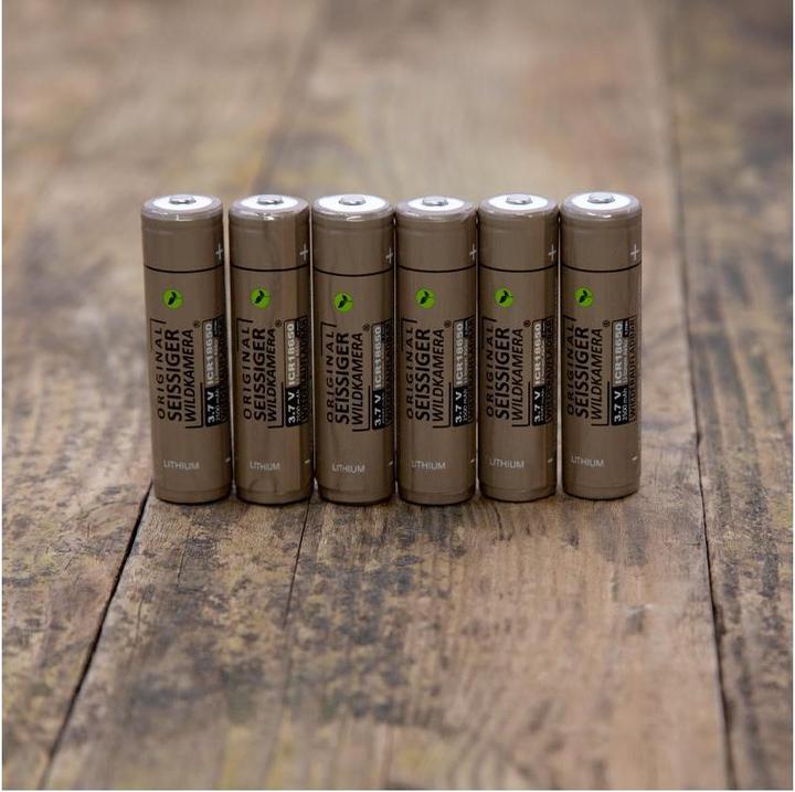 Actual product image Seissiger Lithium-ion battery 18650 6 pieces