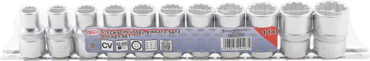 Actual product image BGS Socket Set, 12-point | 12.5 mm (1/2") Drive | 10 - 21 mm | 11 pcs. (10 mm, 11 mm, 12 mm, 13 mm, 14 mm, 15 mm, 16 mm, 17 mm, 18 mm, 19 mm, 20 mm, 21 mm)