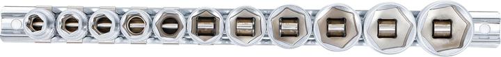 Produktbild BGS Steckschlüssel-Einsatz-Satz, Sechskant 10 mm (3/8") SW 5/16" - 7/8" 11-tlg. (3/8")