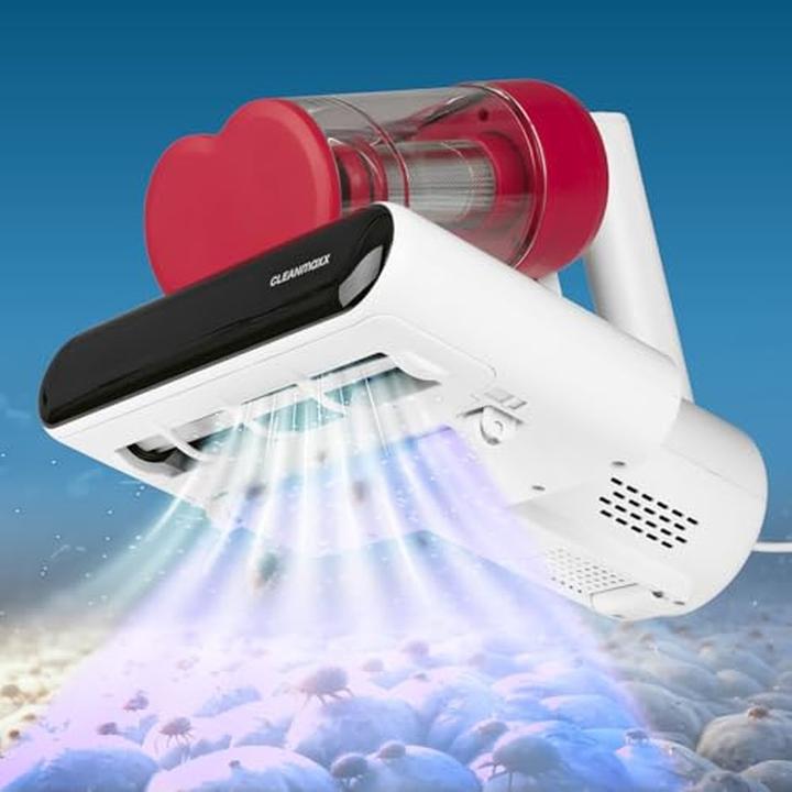 Actual product image CleanMaxx Rotating Mite Vacuum with UV-C Light and HEPA Filter