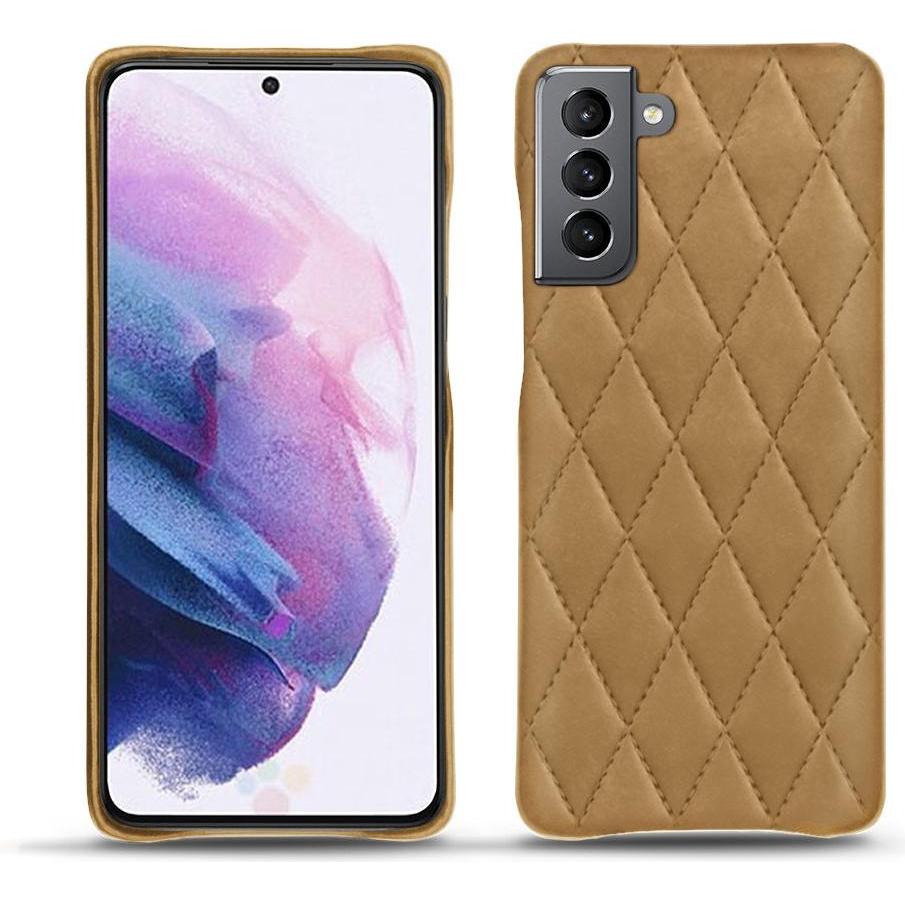 Noreve Lederschutzhülle (Samsung Galaxy S21), Smartphone Hülle, Braun