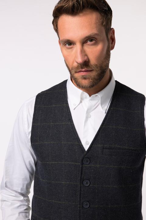 Actual product image JP1880 JP 1880 Weste, Karo, Strickrücken, bis 7 XL (7XL)