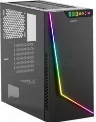 Gamdias Boitier Moyen Tour ATX Argus M1 RGB avec panneau vitré (Noir) (ATX)