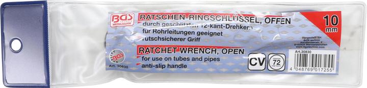 Actual product image BGS Ratchet Ring Spanner open 10 mm (10 mm)