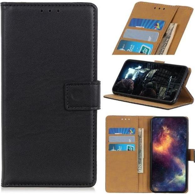 Thumbnail - MU Classic Classic II Leder Bookcover Series (Xiaomi Redmi Note 8T), Smartphone Hülle, Schwarz