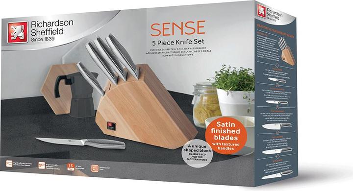 Produktbild Richardson Sheffield SENSE Messerblock 5-teilig, holz