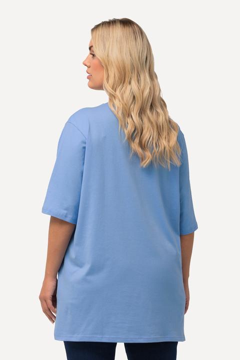 Actual product image Ulla Popken Basic Round Neck Short Sleeve Relaxed Fit Tee (62)