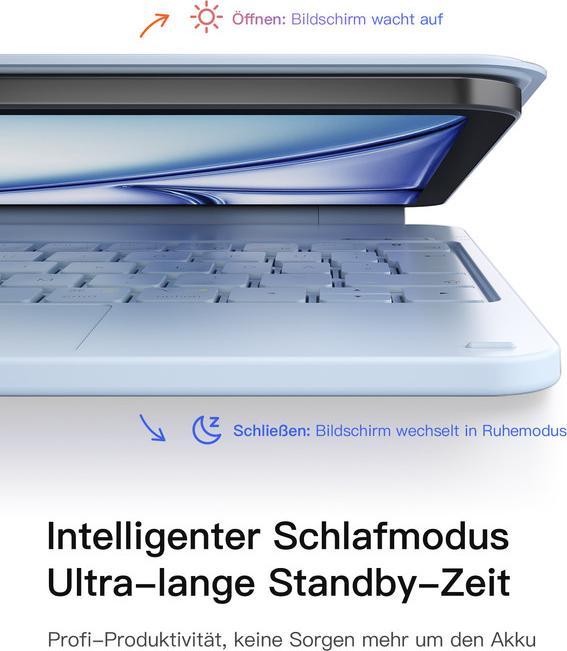 Produktbild Inateck KB09119-10 (DE, Apple iPad Air 11 2024, Apple iPad Air 11 2025, Apple iPad Air 2020, Apple iPad Air 2022, Apple iPad Pro 11 2018, Apple iPad Pro 11 2020, Apple iPad Pro 11 2021, Apple iPad Pro 11 2022)