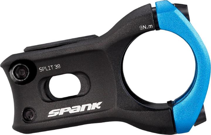 Actual product image Spank Split stem 31.8 mm - blue (38 mm, 31.80 mm)