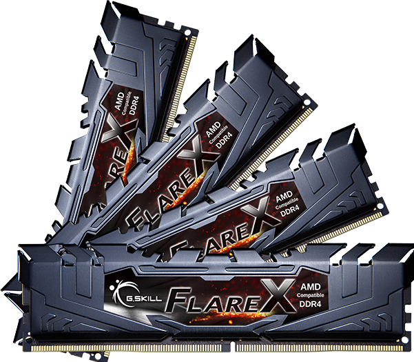 Image du produit G.Skill Flare X (4 x 16GB, 3200 MHz, RAM DDR4, DIMM)