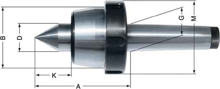 Actual product image Röhm Centre point Slim MK5 running with extended barrel tip