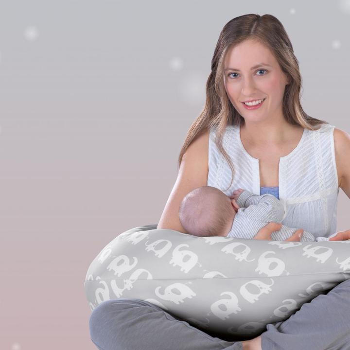 Immagine prodotto Theraline Copricuscino di ricambio per cuscino per allattamento Das Komfort 180 cm - branco di elefanti