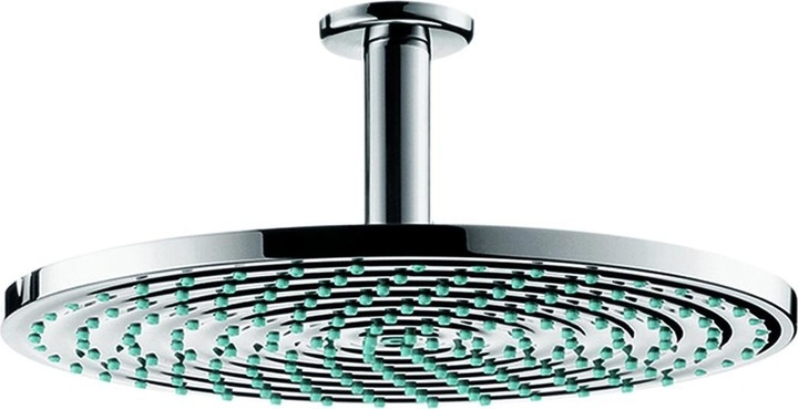 Produktbild hansgrohe Kopfbrause Set Raindance S 300 1jet 27494000 30 cm inkl. Deckenanschluss 10 cm chrom (1 Strahlarten, 20 l/min)