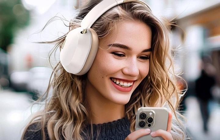 Produktbild Ugreen Kabellose Kopfhörer HiTune Max 5C, Hybrid ANC, Bluetooth 5.4 (weiss) (Kabellos)