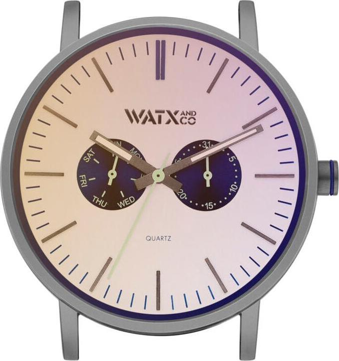 Immagine prodotto Watx & Colors Unisex-Uhr WXCA2737 Grau Silberfarben (Ø 44 mm) (44 mm)