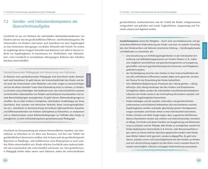 Immagine prodotto Genderbewusste Pädagogik in der Kita (Tedesco, Petra Focks, 2024)