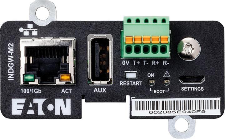 Produktbild Eaton Industrial Gateway Card Modbus TCP/RTU compatible with 5P, 5PX, 9PX, 9PX, 9PXM, 9SX, 93PM, 93E