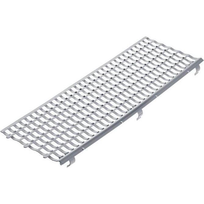 Protektor, Zubehör Gartenmaschinen, Laubfanggitter Breite 100 - 150 mm Länge 1 m grau