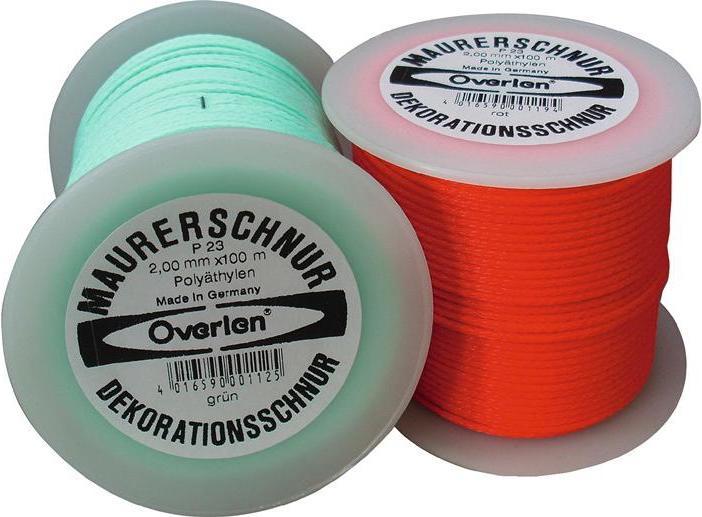 Image du produit HP Autozubehör Cordeau de maçon longueur 50 m Ø 2 mm 35 kg polyéthylène vert (50 m)