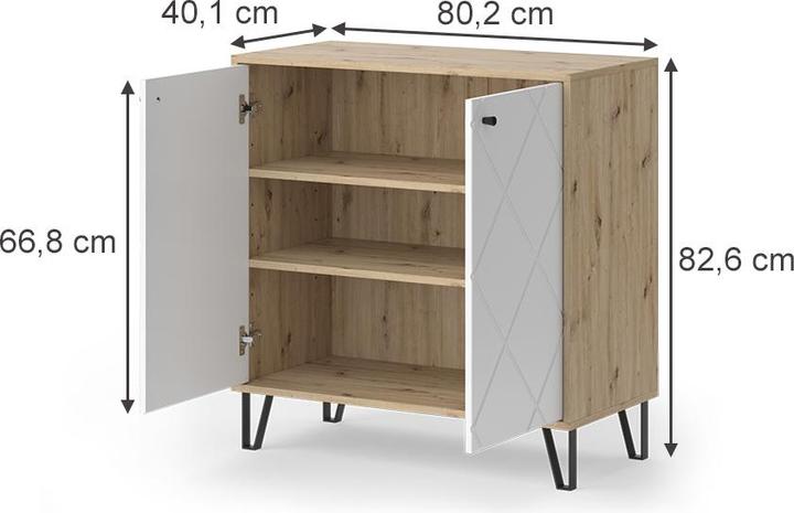 Image du produit Vicco Nizza (80.20 x 40.10 x 82.60 cm)