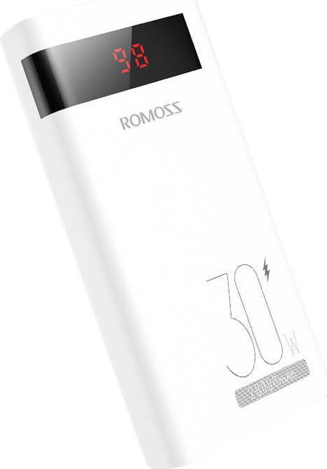 Actual product image Romoss Sense6PS Pro Powerbank 20000mAh, 30W (white) (20000 mAh, 30 W, 74 Wh)
