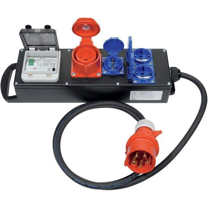 Thumbnail - HP Autozubehör, Systemstromversorgung, Vollgummiblockverteiler CEE-16 A, 5-polig 1xCEE 16 A, 3x230V 5 x 2,5 mm² (CEE)