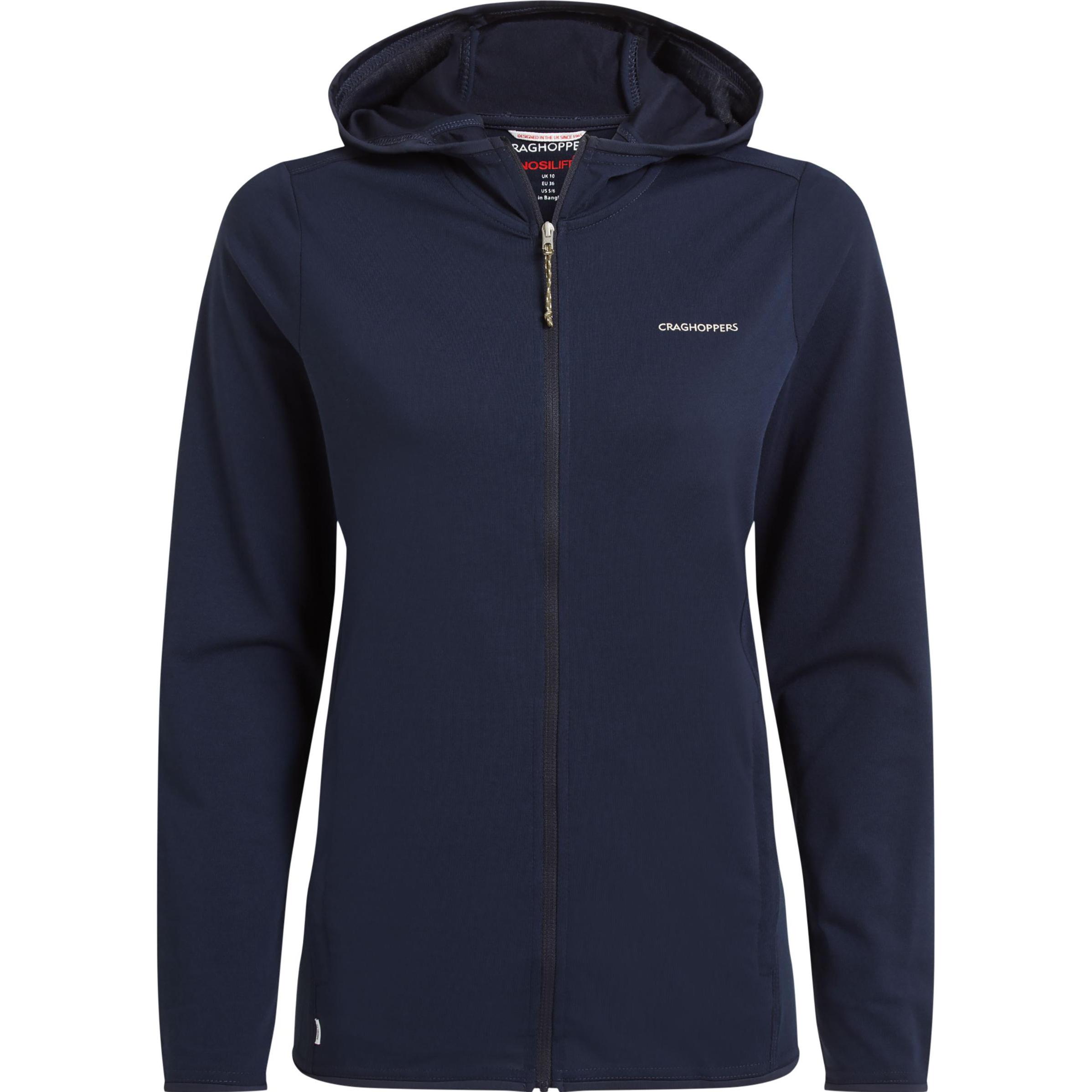 Craghoppers, Damen, Jacke, NosiLife Afia Hooded Jacket (10), Blau, 10